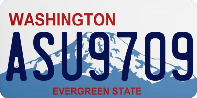 WA license plate ASU9709