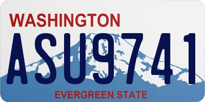 WA license plate ASU9741