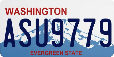 WA license plate ASU9779