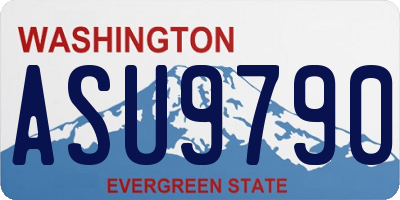 WA license plate ASU9790