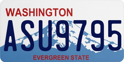 WA license plate ASU9795
