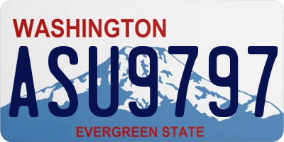 WA license plate ASU9797