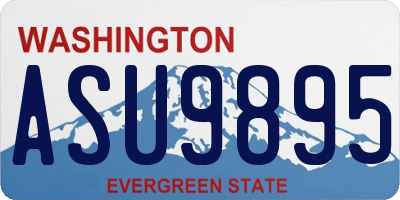 WA license plate ASU9895