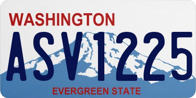 WA license plate ASV1225