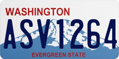 WA license plate ASV1264