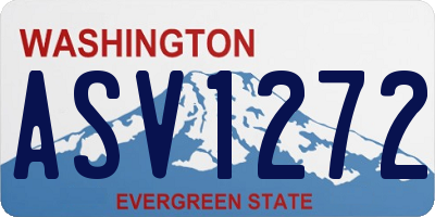 WA license plate ASV1272