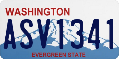 WA license plate ASV1341