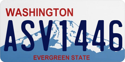 WA license plate ASV1446