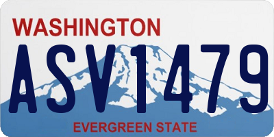 WA license plate ASV1479