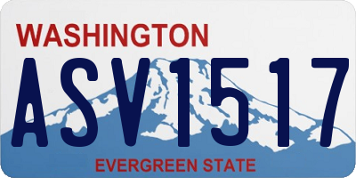 WA license plate ASV1517