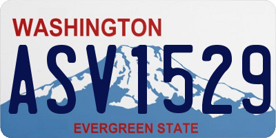 WA license plate ASV1529