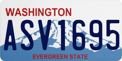 WA license plate ASV1695