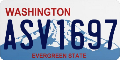 WA license plate ASV1697