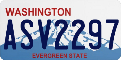 WA license plate ASV2297