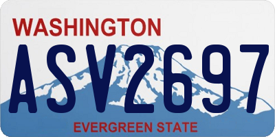 WA license plate ASV2697