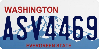WA license plate ASV4469