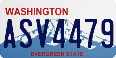 WA license plate ASV4479