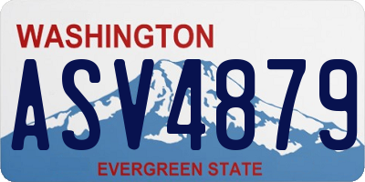 WA license plate ASV4879
