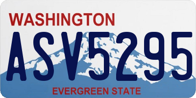 WA license plate ASV5295