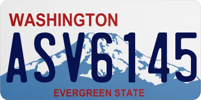 WA license plate ASV6145