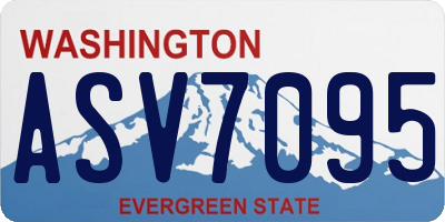 WA license plate ASV7095