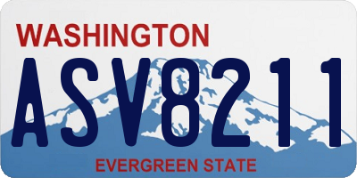 WA license plate ASV8211