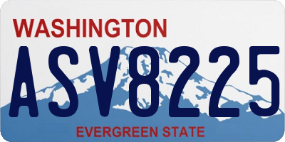 WA license plate ASV8225