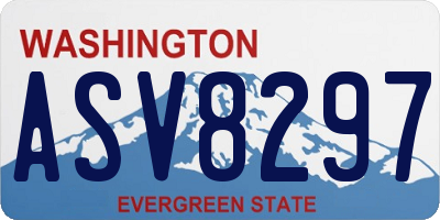 WA license plate ASV8297