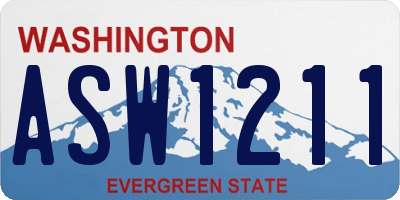 WA license plate ASW1211