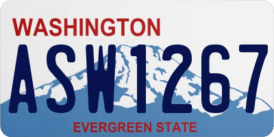 WA license plate ASW1267