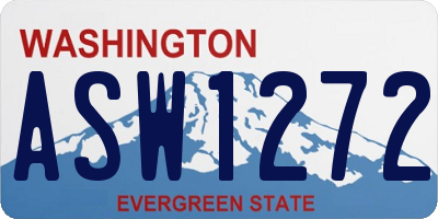 WA license plate ASW1272