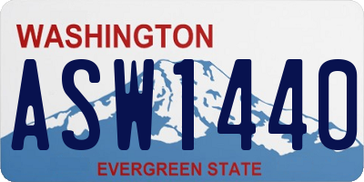 WA license plate ASW1440