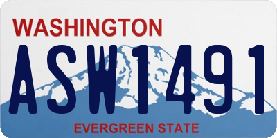 WA license plate ASW1491