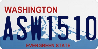 WA license plate ASW1510