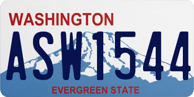 WA license plate ASW1544