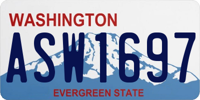 WA license plate ASW1697