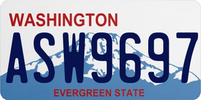 WA license plate ASW9697