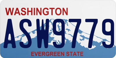 WA license plate ASW9779