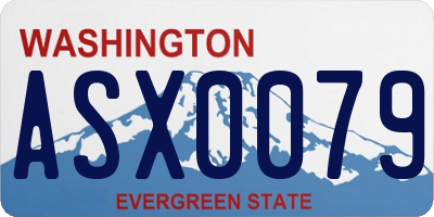 WA license plate ASX0079