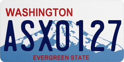 WA license plate ASX0127