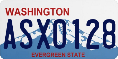 WA license plate ASX0128