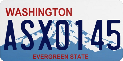 WA license plate ASX0145