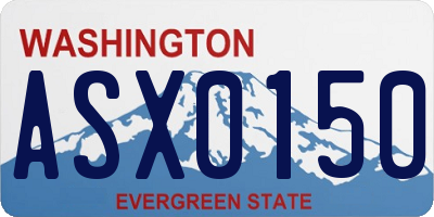 WA license plate ASX0150