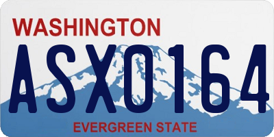 WA license plate ASX0164