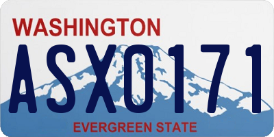 WA license plate ASX0171