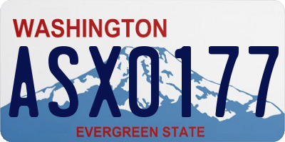 WA license plate ASX0177