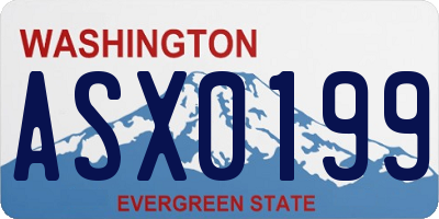 WA license plate ASX0199