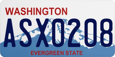 WA license plate ASX0208