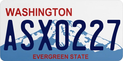 WA license plate ASX0227