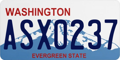 WA license plate ASX0237